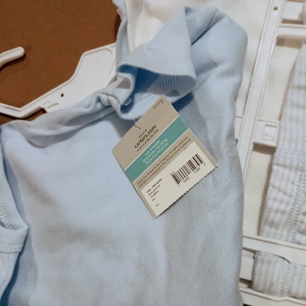 NWT Carters 3pc Elephant Baby‎ Boy Set